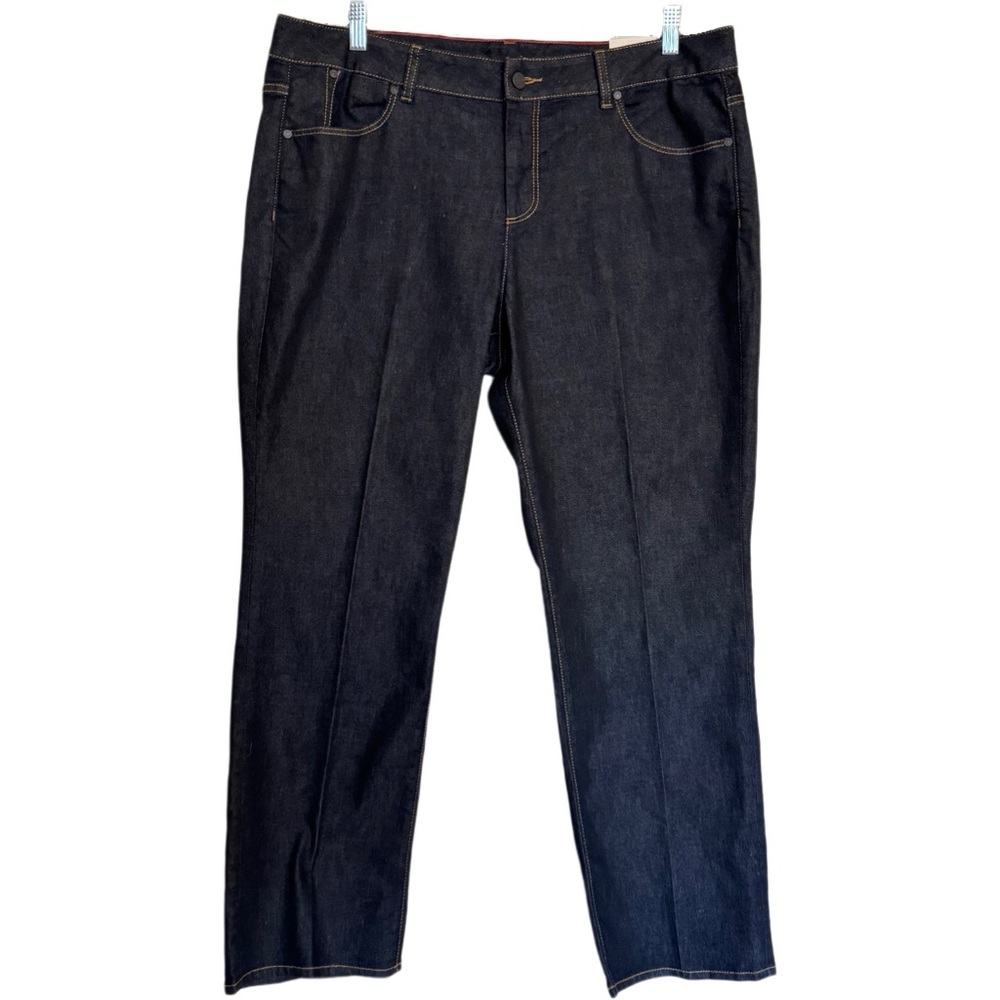 Talbots Women's Straight Leg Jeans - Dark Blue